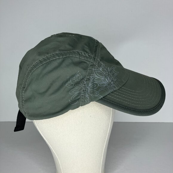 KUHL Women's Gray Floral Heart Logo 5 Panel Adjustable Hat Cap - Picture 4 of 9